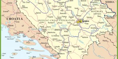 خريطة البوسنة الطريق