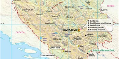 خريطة البوسنة البلد
